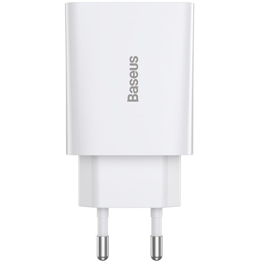 Incarcator Retea Baseus Speed Mini, 20W, 3A, 1 x USB-C, Alb CCFS-SN02