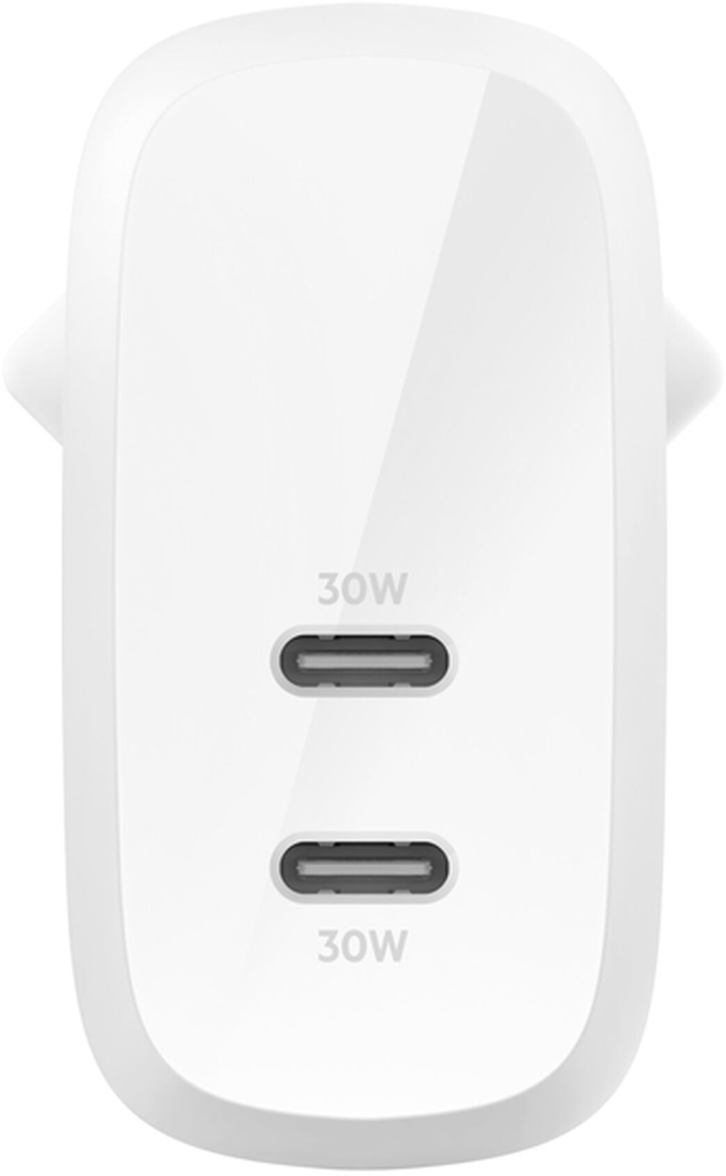 Incarcator Retea Belkin BoostCharge Pro Dual, 60W, 3A, 2 x USB-C, Alb WCB010vfWH