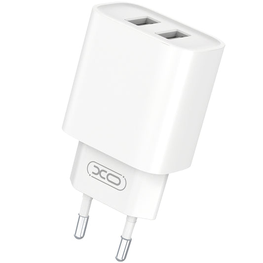 Incarcator Retea Cu Cablu USB-C XO Design BPCE02C, 10.5W, 2.1A, 2 x USB-A, Alb