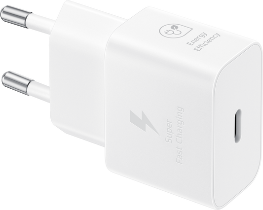 Incarcator Retea Cu Cablu USB-C Samsung, 25W, 3A, 1 x USB-C, Alb EP-T2510XWEGEU