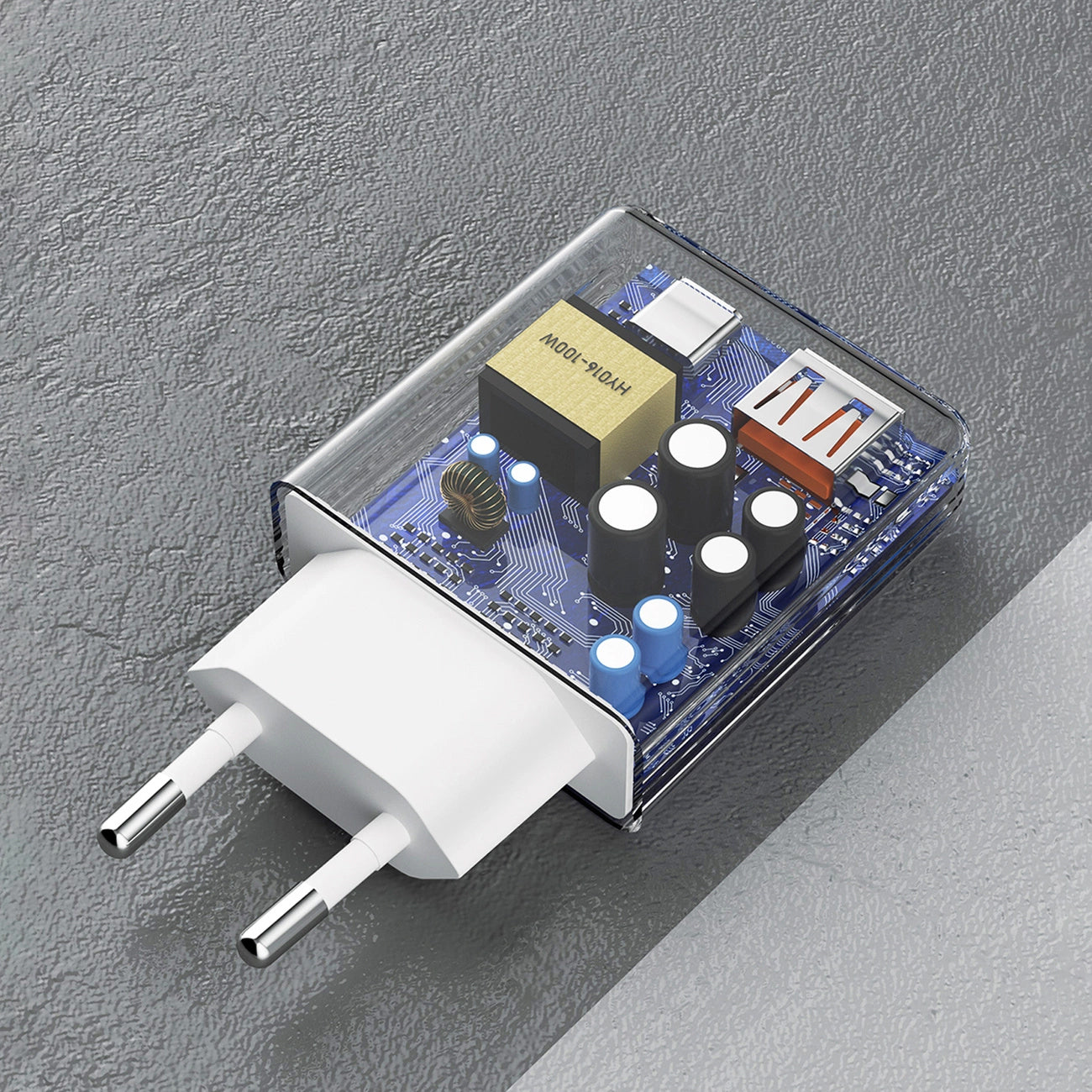 Incarcator Retea cu Cablu USB-C Dudao A30EUT, 30W, 3A, 1 x USB-A - 1 x USB-C, Alb