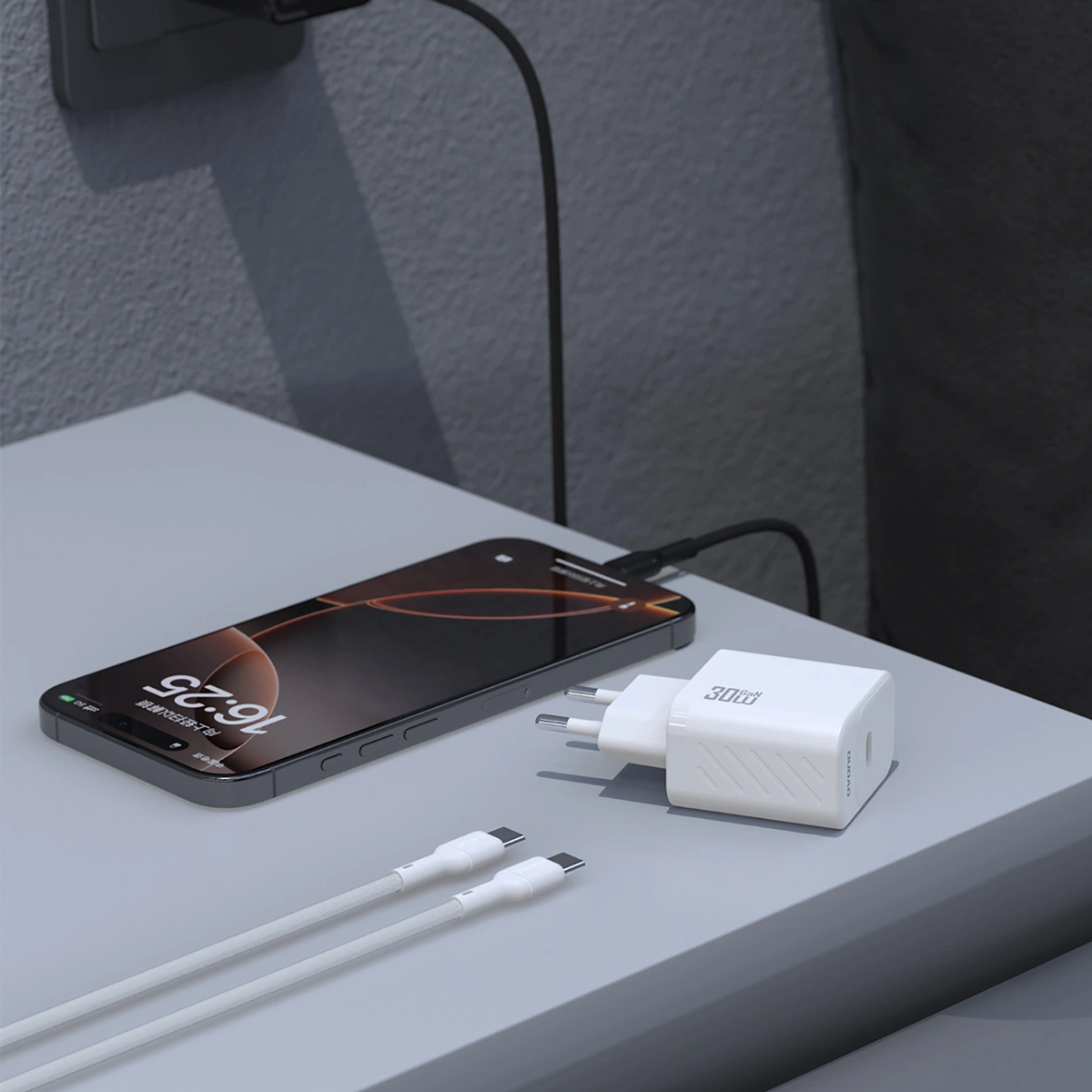 Incarcator Retea Cu Cablu USB-C Dudao A27PCEU, 30W, 3A, 1 x USB-C, Negru