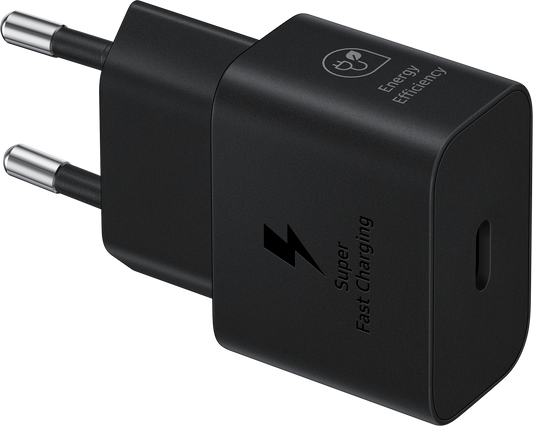Incarcator Retea Cu Cablu USB-C Samsung, 25W, 3A, 1 x USB-C, Negru EP-T2510XBEGEU