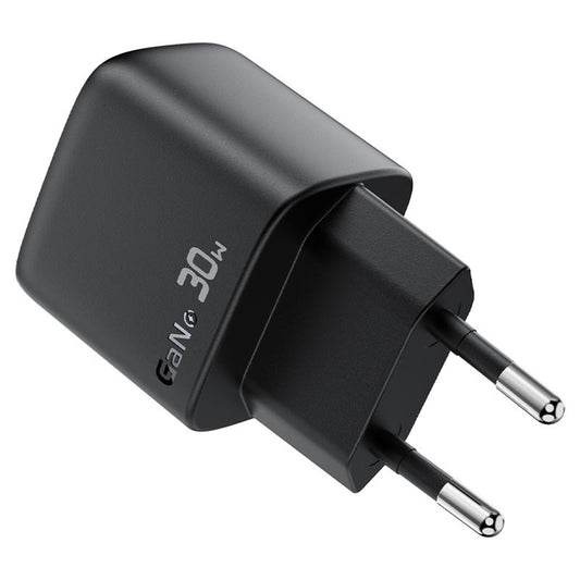 Incarcator Retea Cu Cablu USB-C Acefast A115 Display, 30W, 3A, 1 x USB-C, Negru
