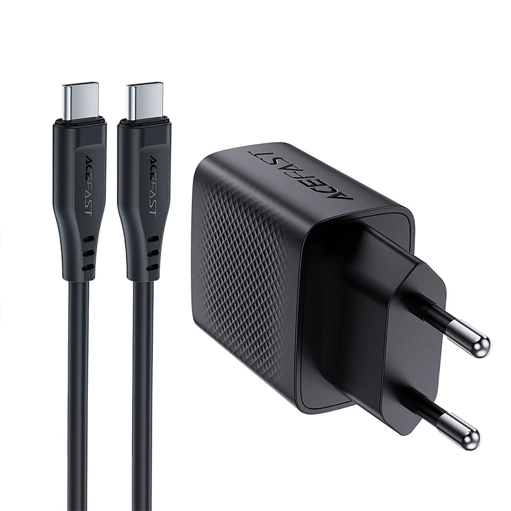 Incarcator Retea Cu Cablu USB-C Acefast A82, 20W, 3A, 1 x USB-C, Negru