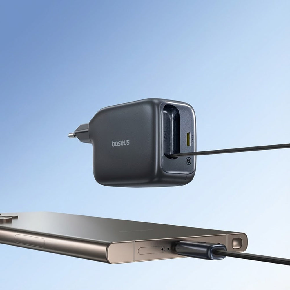 Incarcator Retea Cu Cablu USB-C Baseus EnerCore CJ11, 45W, 3A, 1 x USB-C, Negru Z0004800
