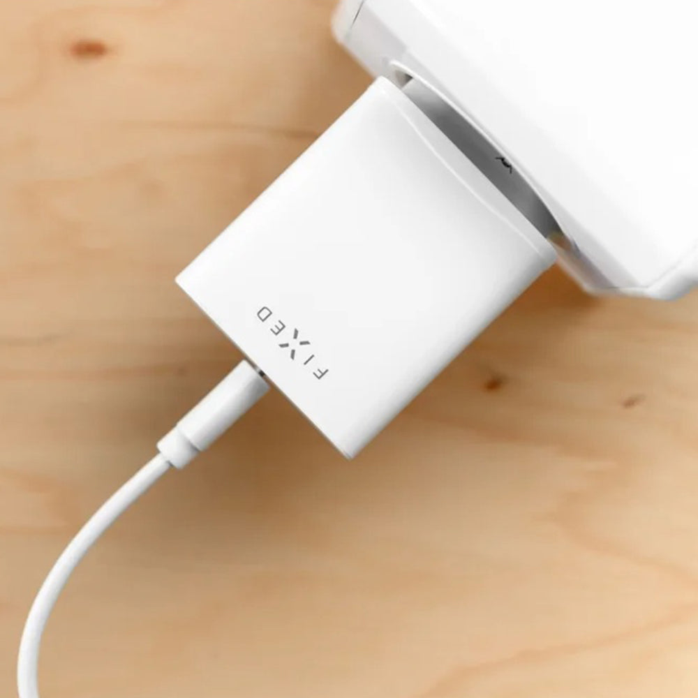Incarcator Retea Cu Cablu USB-C Fixed, 20W, 3A, 1 x USB-C, Alb