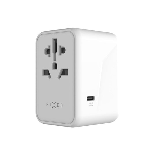 Incarcator Retea Fixed Travel, 65W, 3.25A, 2 x USB-A - 3 x USB-C, Alb