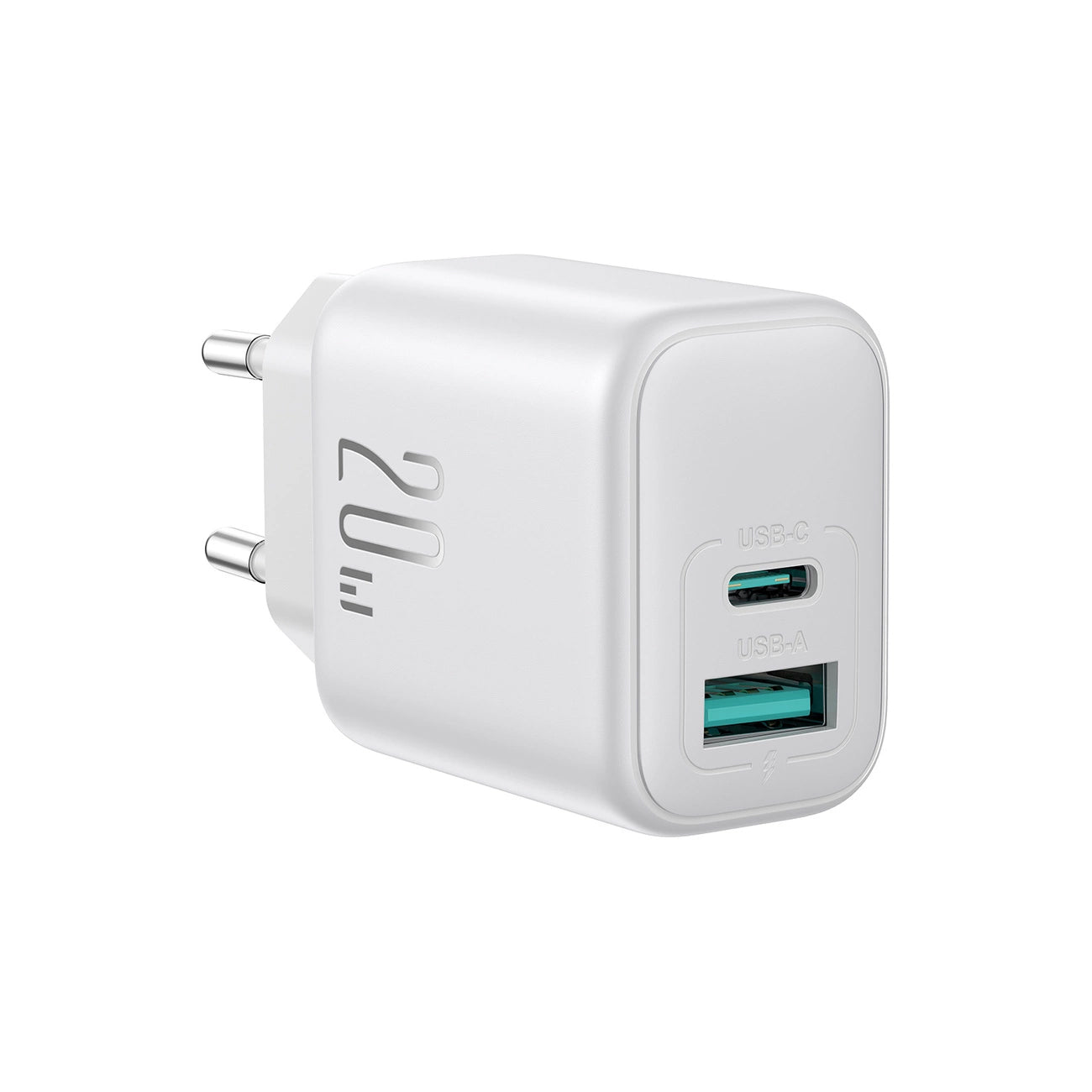 Incarcator Retea Joyroom JR-TCF21, 20W, 3A, 1 x USB-A - 1 x USB-C, Alb