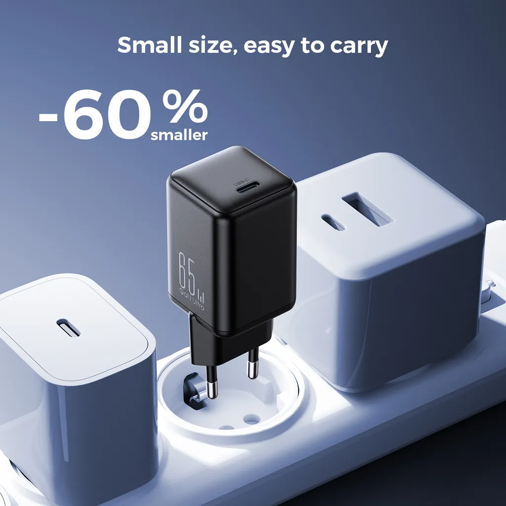 Incarcator Retea Joyroom JR-TCG18, 65W, 3.25A, 1 x USB-C, Negru