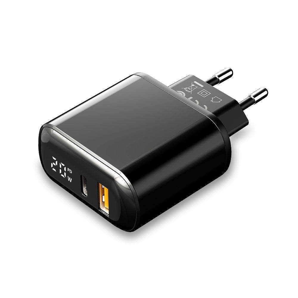Incarcator Retea McDodo CH-7170 Chocolate Display, 20W, 3A, 1 x USB-A - 1 x USB-C, Negru