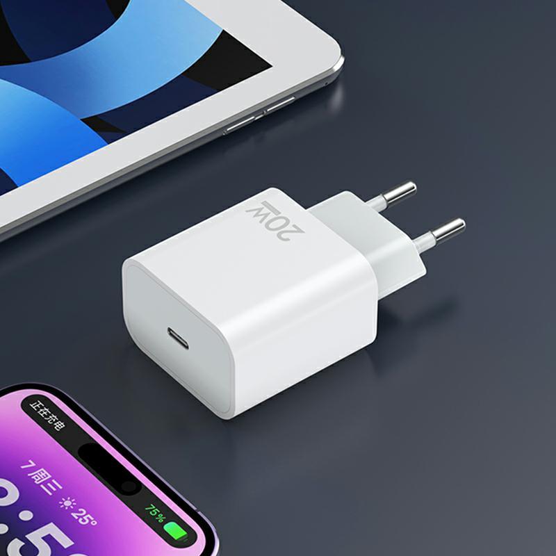 Incarcator Retea Sendem OG73, 20W, 3A, 1 x USB-C, Alb