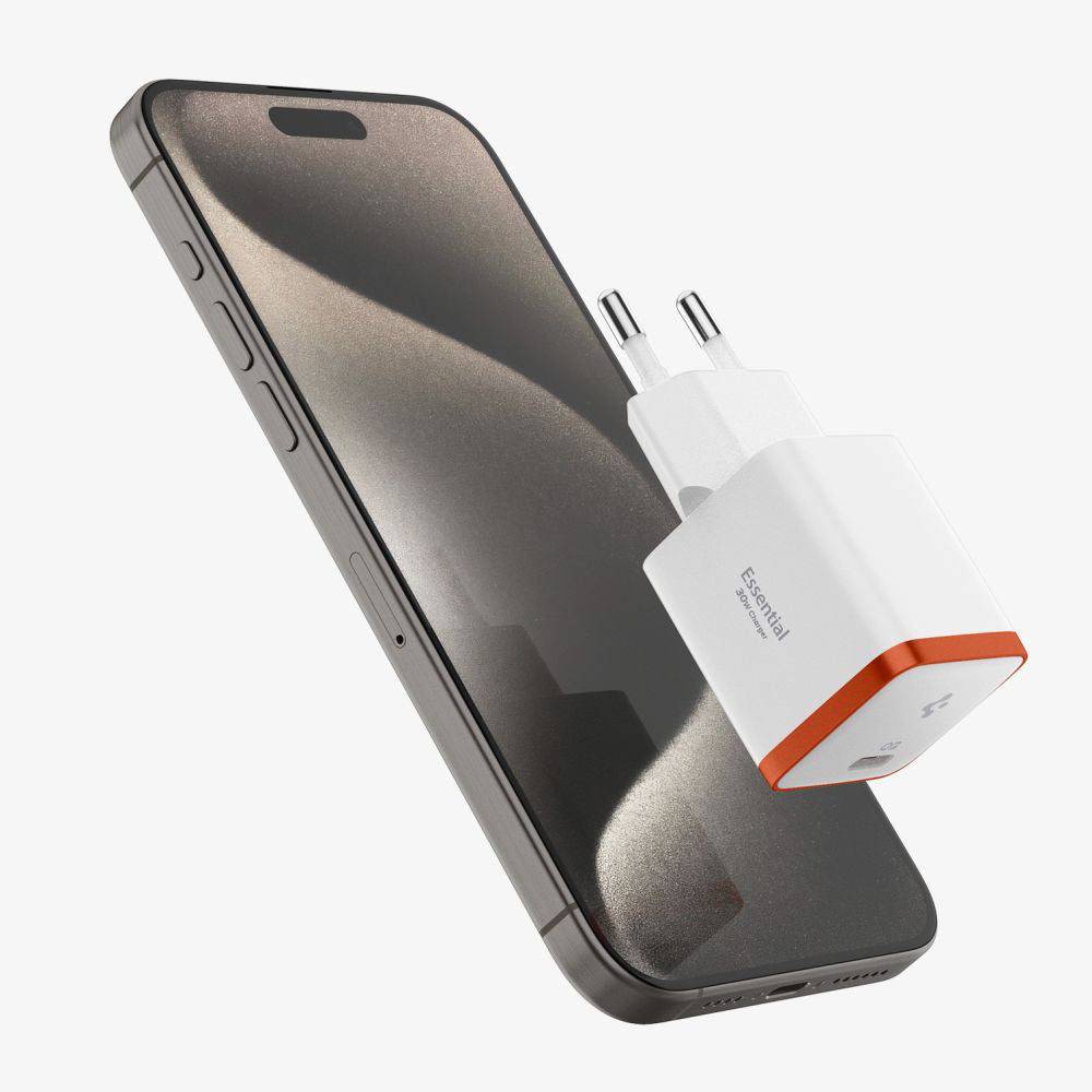 Incarcator Retea Spigen EE301EU Arcstation Essential, 30W, 3A, 1 x USB-C, Alb ACH08449