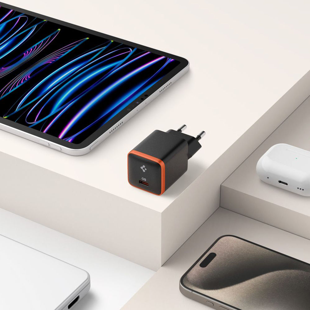 Incarcator Retea Spigen EE301EU Arcstation Essential, 30W, 3A, 1 x USB-C, Negru ACH08448