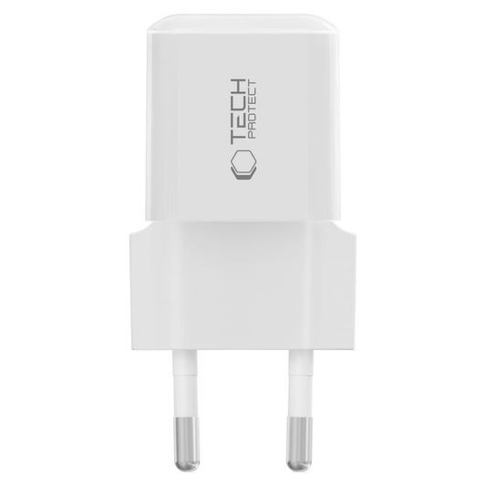 Incarcator Retea Tech-Protect NCM25, 25W, 3A, 1 x USB-C, Alb