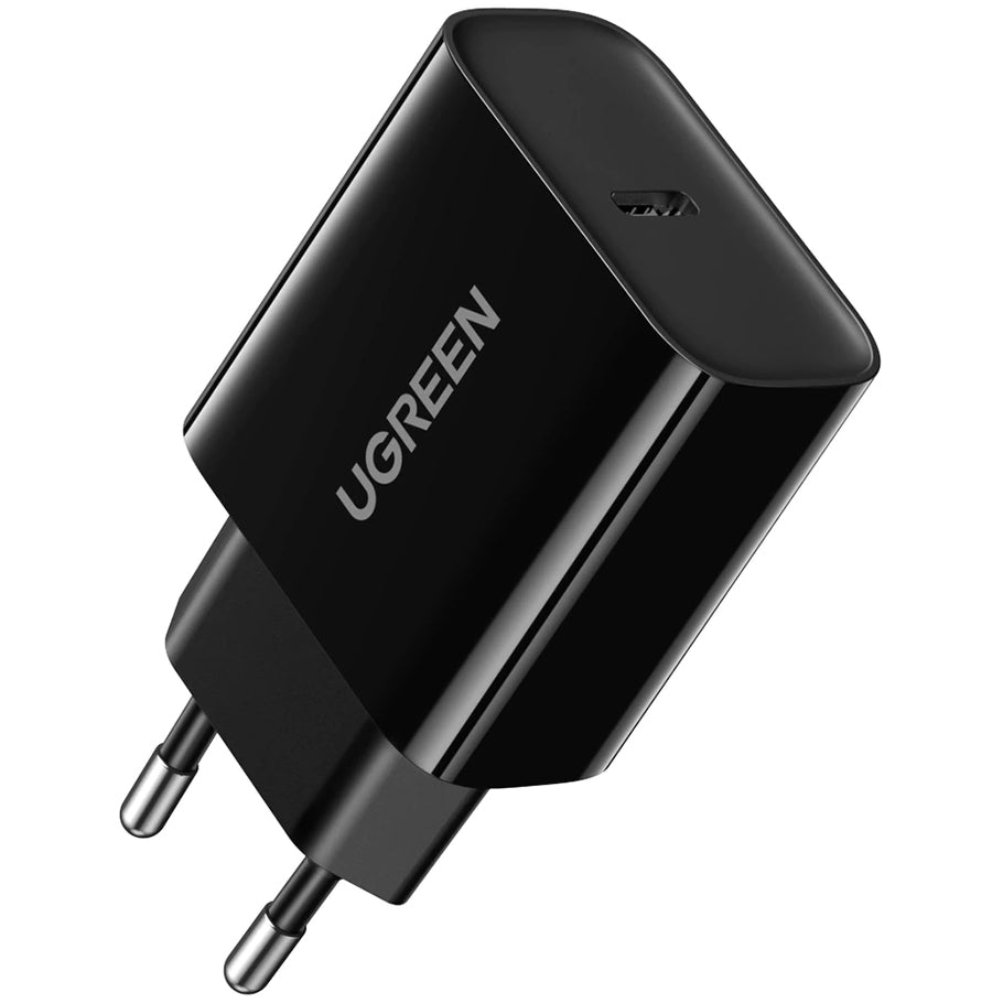 Incarcator Retea UGREEN CD137, 18W, 3A, 1 x USB-C, Negru