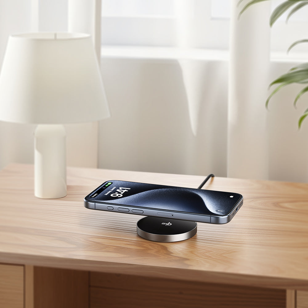 Incarcator Retea Wireless Acefast E24, 15W, 1.67A, Gri