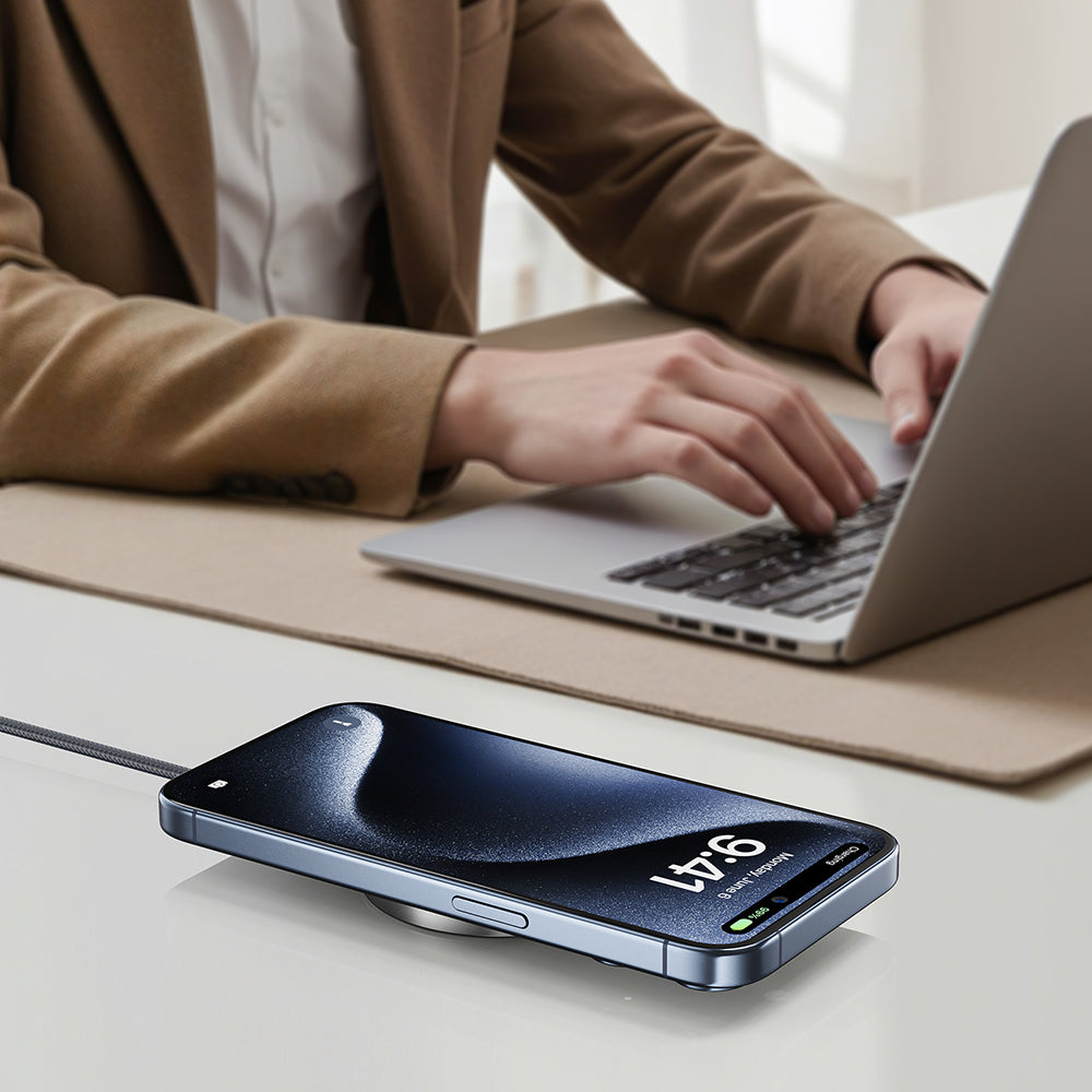 Incarcator Retea Wireless Acefast E24, 15W, 1.67A, Gri