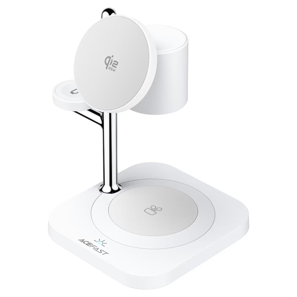 Incarcator Retea Wireless Acefast E39 3in1, 32.5W, Alb