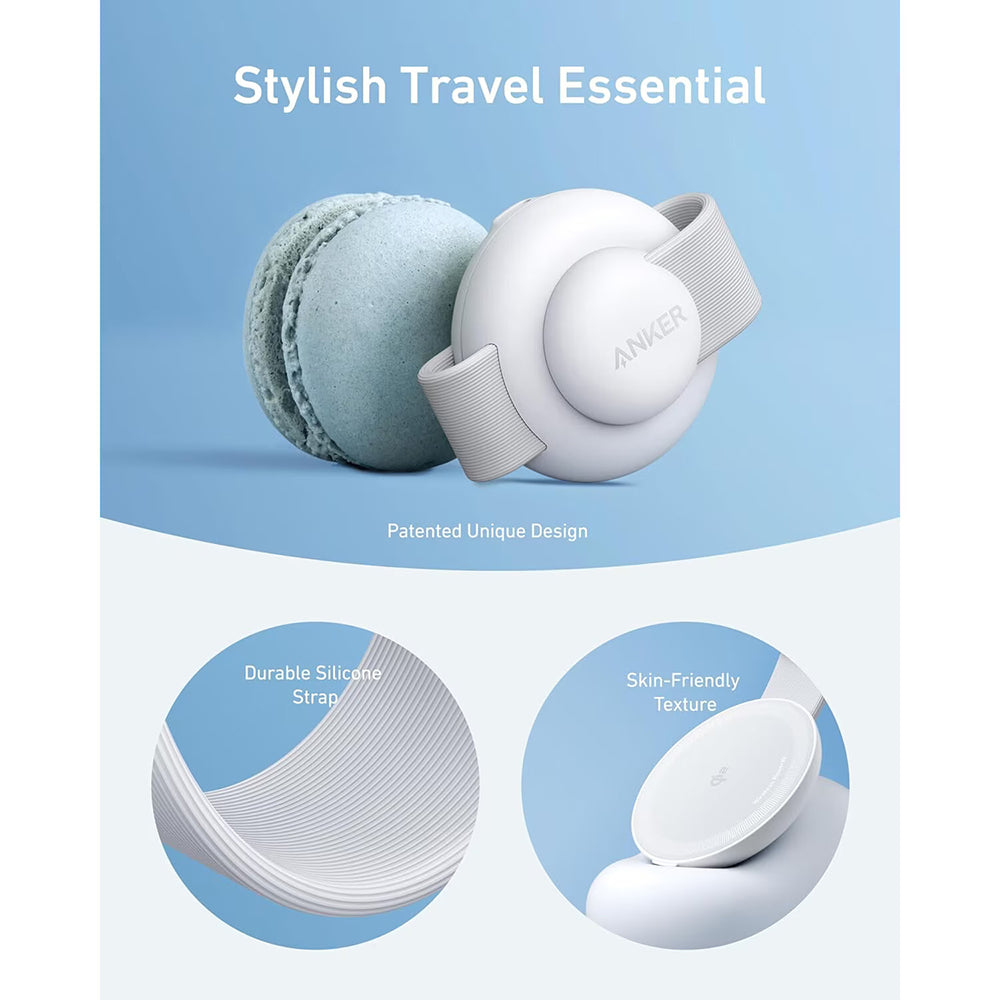 Incarcator Retea Wireless Anker MagGo 3in1, 15W, 1.67A, Alb B25M8H21