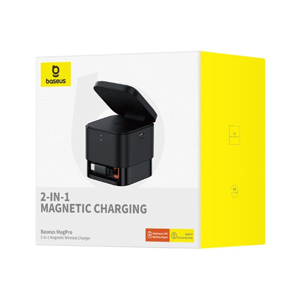 Incarcator Retea Wireless Baseus MagPro, 25W, 1 x USB-C, Negru P10264100123-00