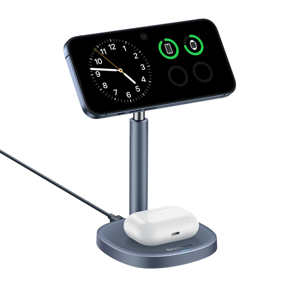 Incarcator Retea Wireless Baseus Orbit 2 Pro 2in1, 20W, 1.67A, Gri P10273500813-00