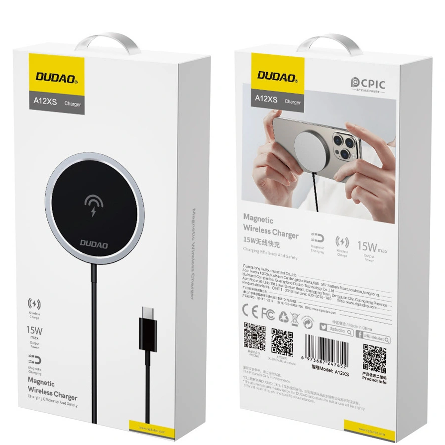 Incarcator Retea Wireless Dudao A12XS, 15W, 1.67A, Negru