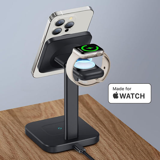 Incarcator Retea Wireless ESR HaloLock 3in1, 15W, 1.67A, Negru