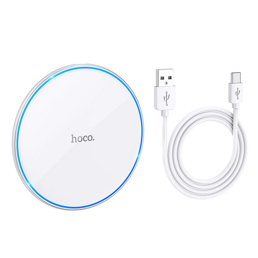 Incarcator Retea Wireless HOCO CW6 Pro, 15W, 1.67A, Alb