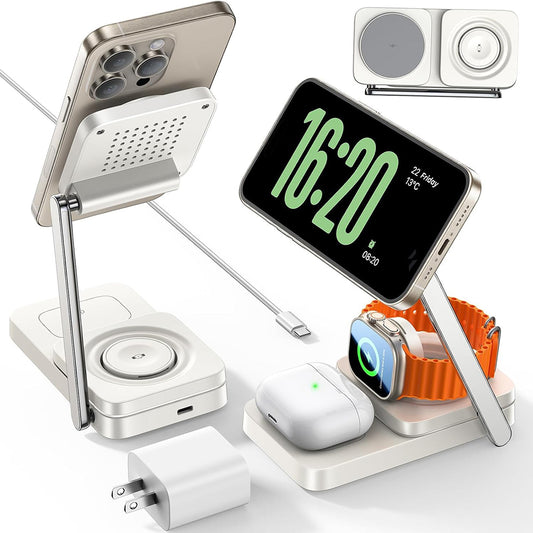 Incarcator Retea Wireless Lisen 3in1, 15W, 1.67A, Alb YL0223110006