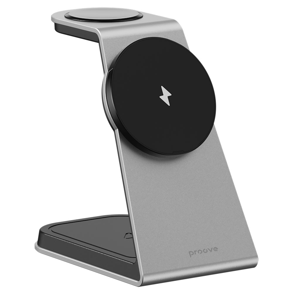Incarcator Retea Wireless Proove Omni Power 3in1, 15W, 1.67A, Gri WSOP15020003
