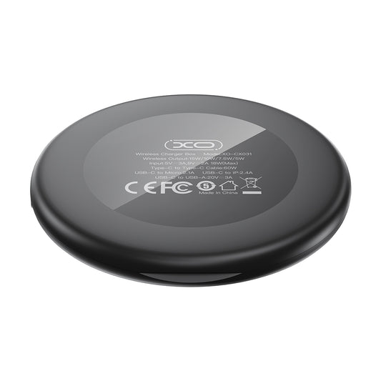 Incarcator Retea Wireless XO Design CX031, 15W, 1.67A, Negru