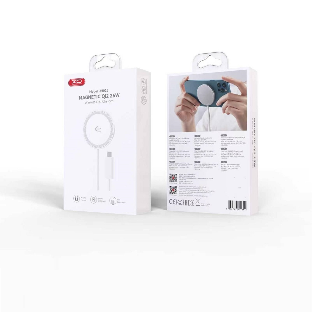 Incarcator Retea Wireless XO Design JH025, 25W, Alb