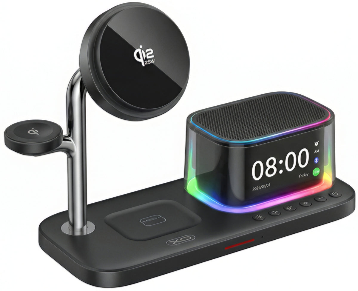 Incarcator Retea Wireless XO Design CX045 3in1, 25W, Negru