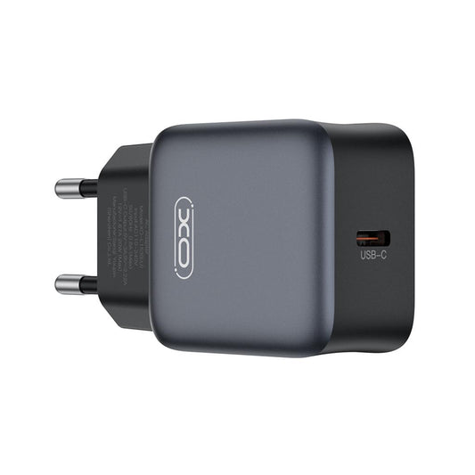 Incarcator Retea XO Design L155, 30W, 3A, 1 x USB-C, Negru