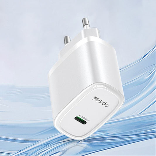 Incarcator Retea Yesido YC57, 20W, 3A, 1 x USB-C, Alb