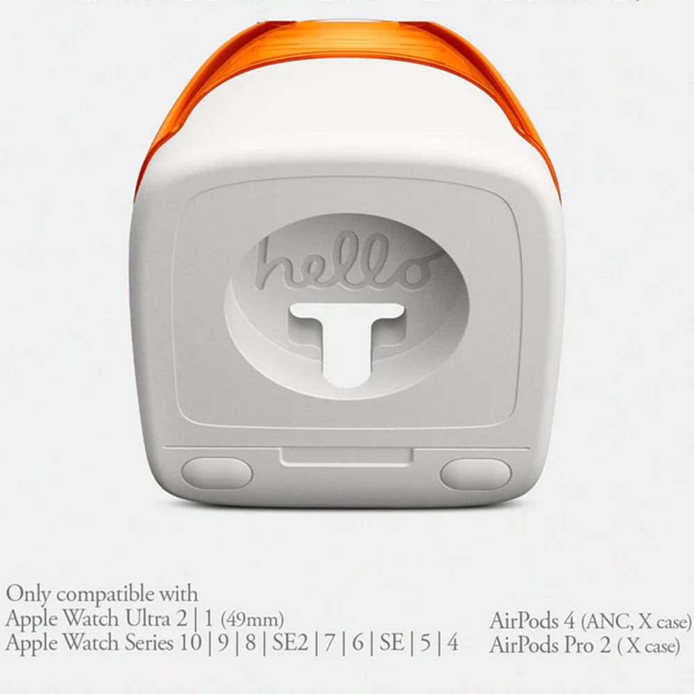 Suport Spigen C1 Classic pentru Incarcator Wireless Apple Watch Series, Portocaliu