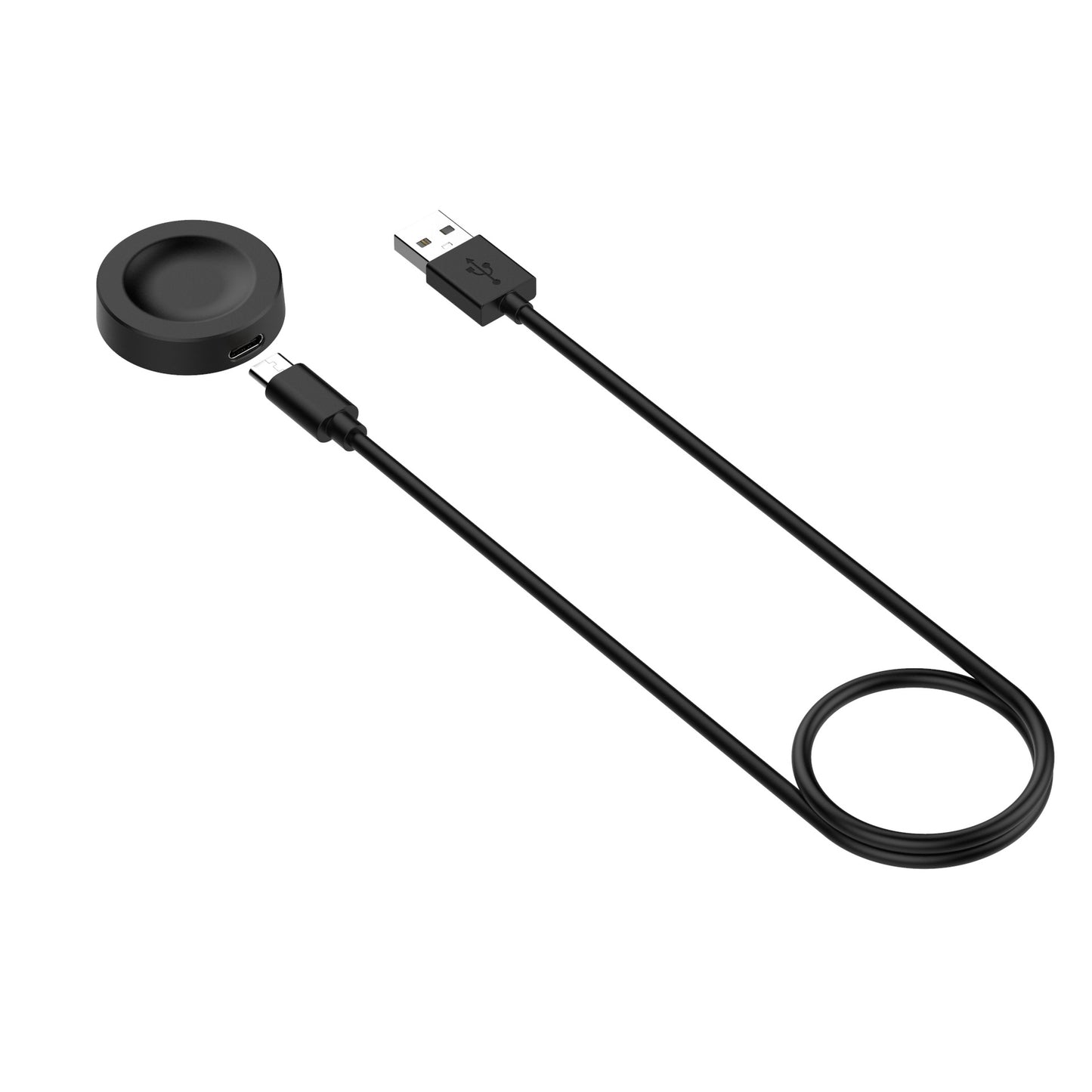 Incarcator Wireless Techsuit THC2 pentru Honor Watch / Huawei Watch Series, USB-A, Negru