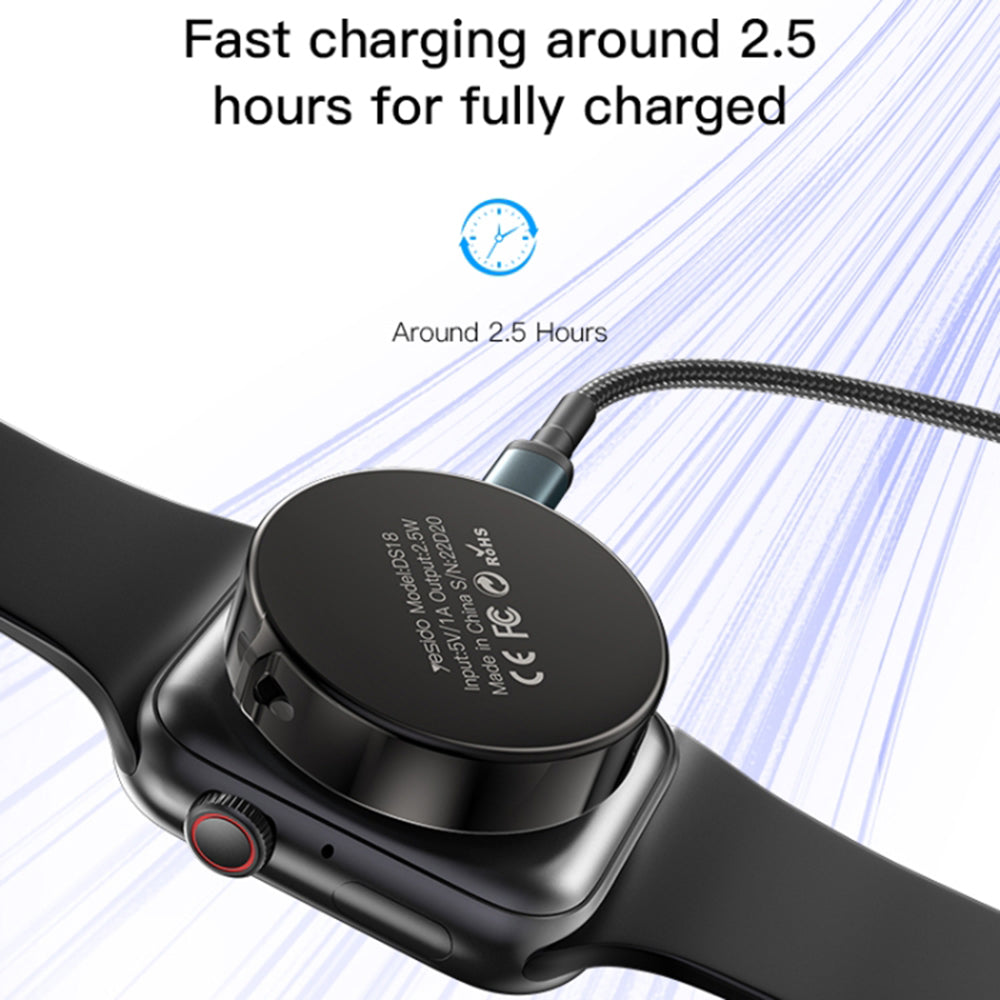 Incarcator Wireless Yesido DS18 pentru Apple Watch Series, Negru