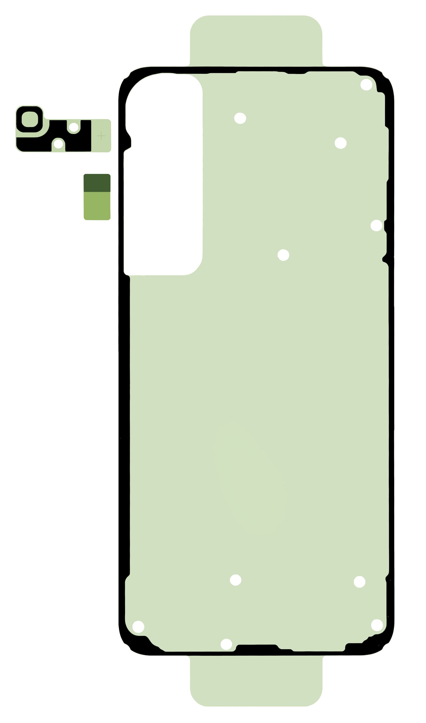 Kit Adeziv Capac Baterie Samsung Galaxy S25+ S936, Service Pack GH82-36508A