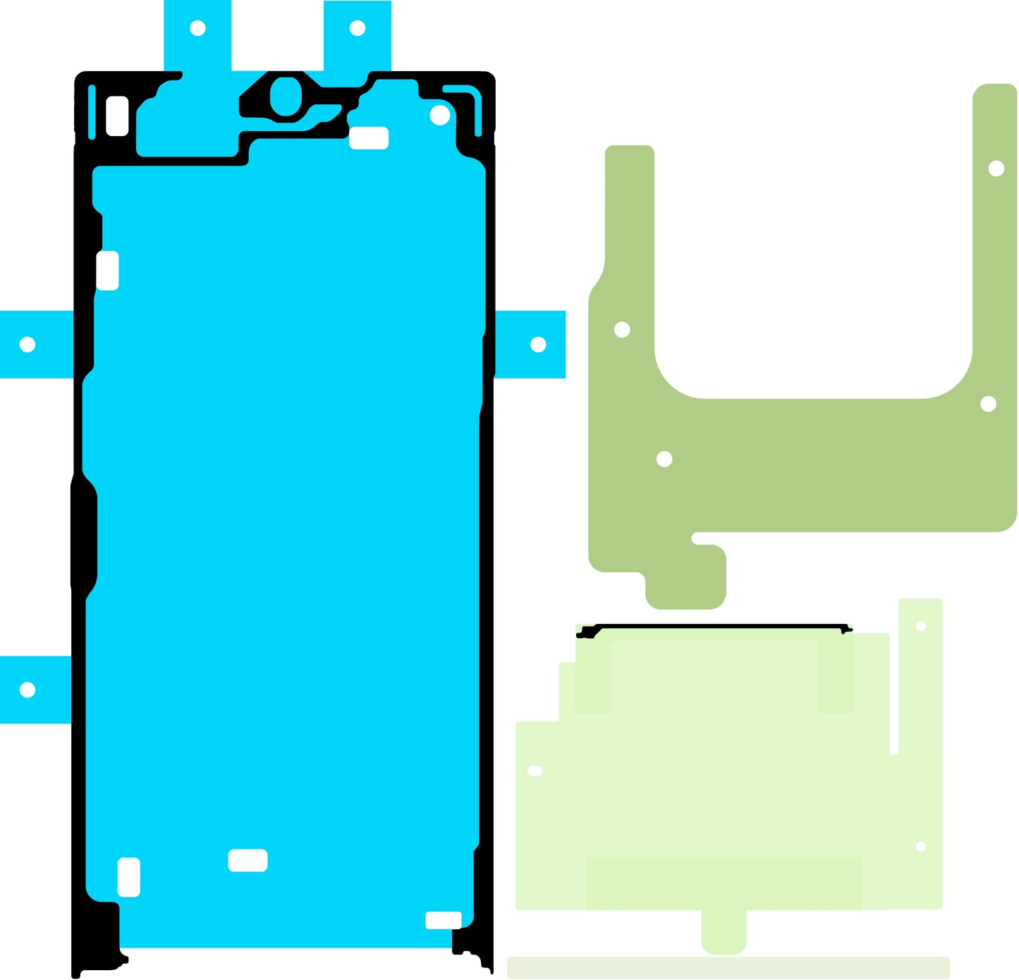 Kit Adeziv Display Samsung Galaxy S24 Ultra S928, Service Pack GH82-33544A
