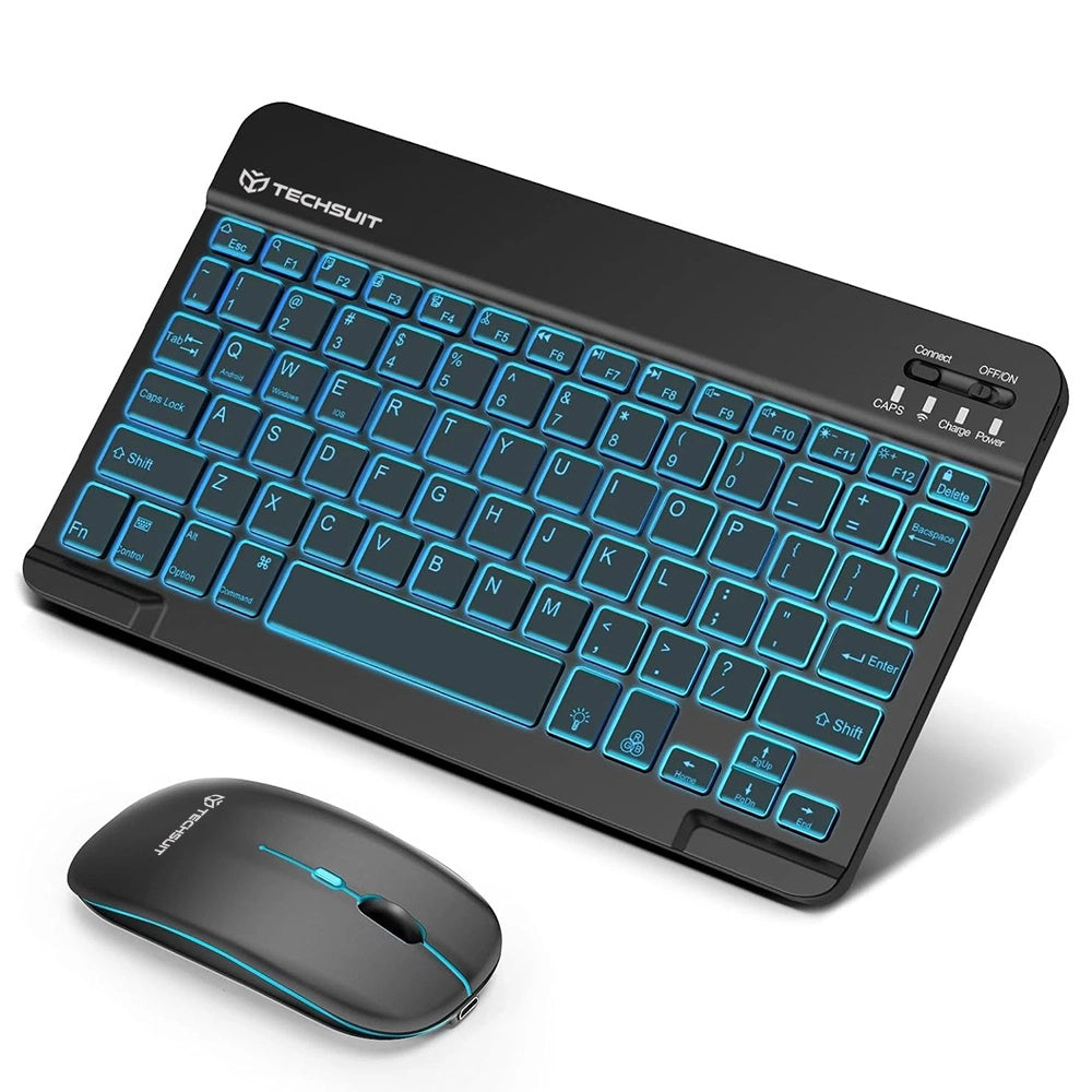 Kit Tastatura Mouse Wireless Techsuit AirCombo WKM1, BT / Wi-Fi, Negru