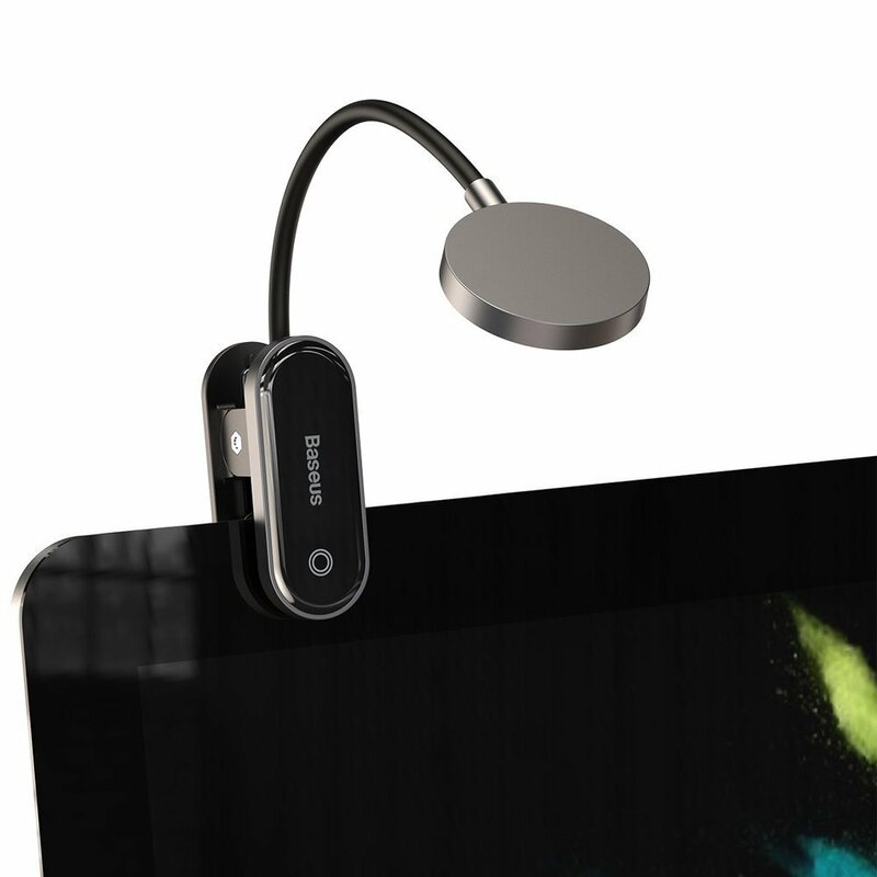 Lampa Led Portabila Baseus Comfort Reading Mini Clip, Gri DGRAD-0G
