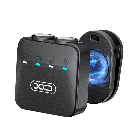 Lavaliera XO Design MC15 Dual, USB-C / Lightning, Set 2 bucati, Neagra