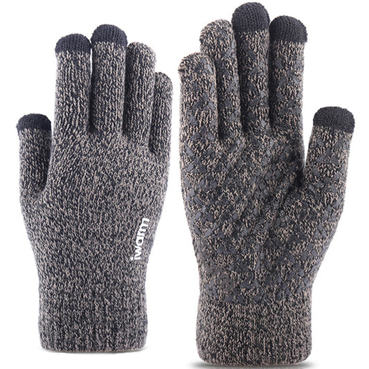 Manusi De Iarna Tactile Iwarm ST0005, Marime 21cm, Gri