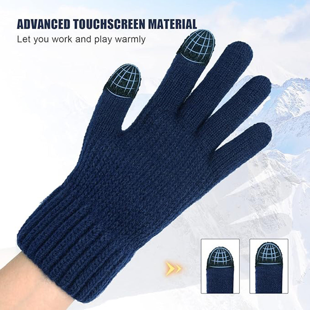 Manusi De Iarna Tactile Unisex Techsuit ST0012, Marime 22cm, Gri
