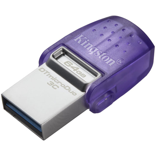 Memorie Externa USB-A 3.2 / USB-C Kingston microDuo 3C, 64Gb DTDUO3CG3/64GB