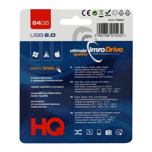 Memorie Externa USB-A Imro, 64Gb