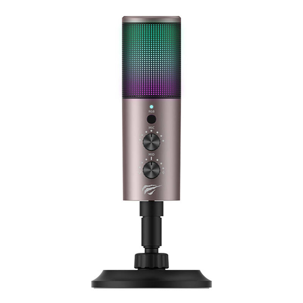 Microfon Gaming HAVIT GK61, RGB, USB-C, Gri