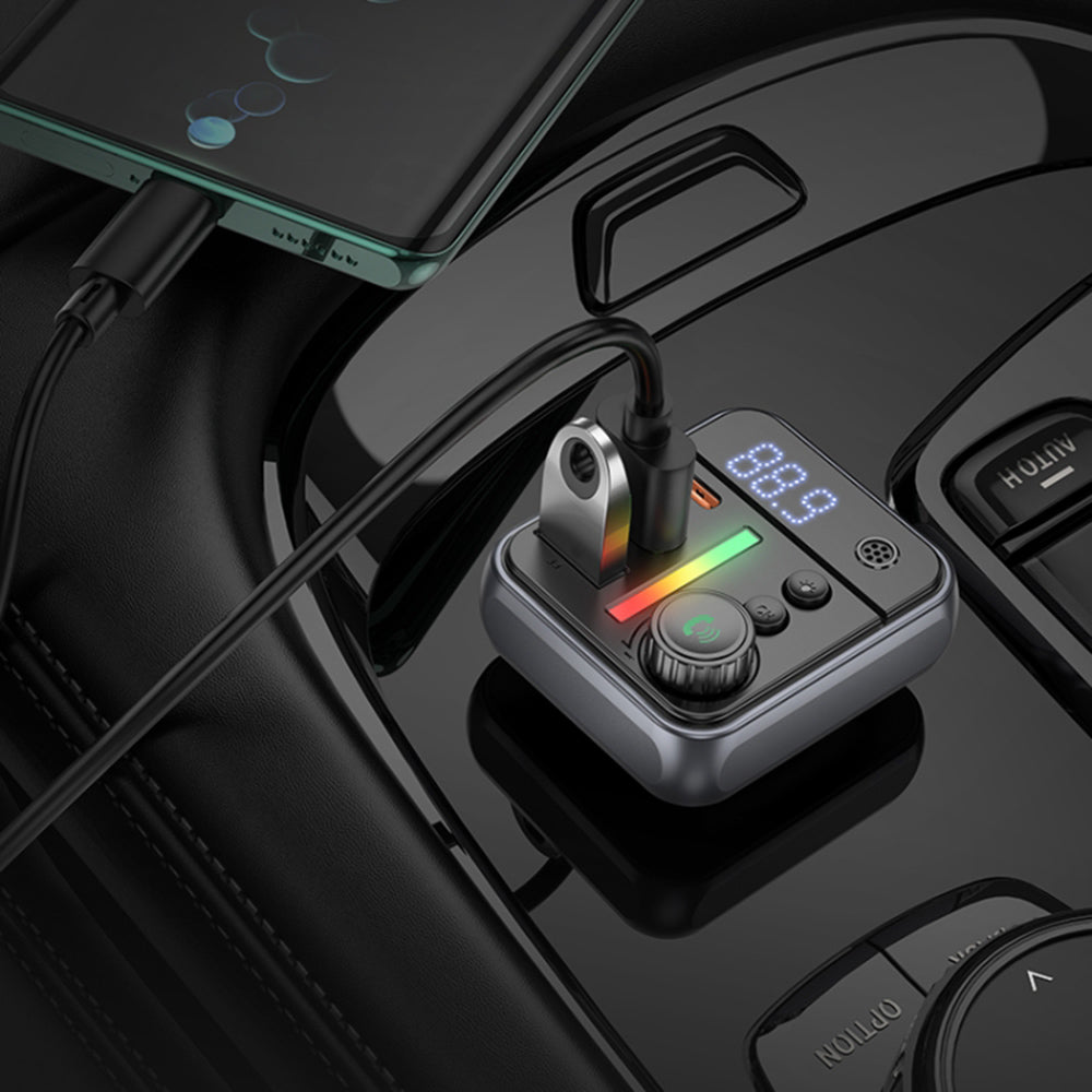 Modulator FM Bluetooth Borofone BC50 Ascenso, 2 x USB-A - 1 x USB-C